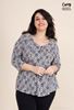 Picture of CURVY GIRL V NECK PRINTED SHIRT